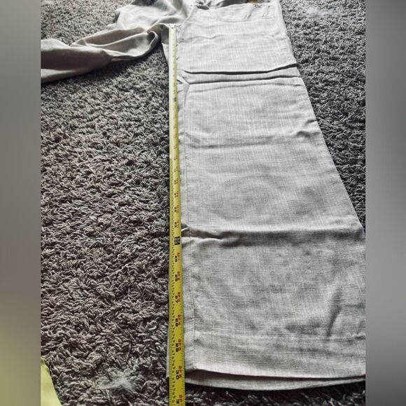 Summer beige trousers with floral embroidery size S - Picture 12 of 12